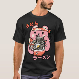 Camiseta Ramen Bowl Instant Ramen With Kawaii Character 2