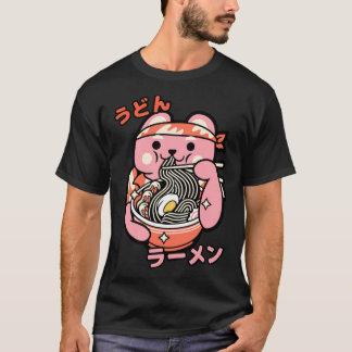 Camiseta Ramen Bowl Instant Ramen With Kawaii Character 2