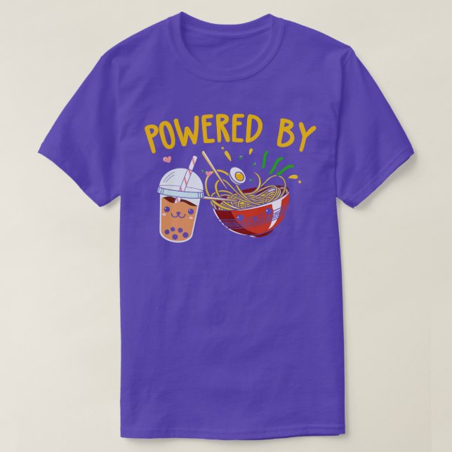 Camiseta Ramen Bubble Tea Boba Noodles Japoneses (Frente do Design)
