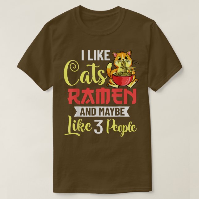 Camiseta Ramen Cat Bowl Chicken Soup Japonês1181 (Frente do Design)