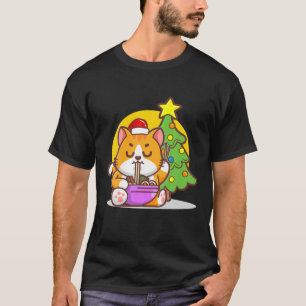 Camiseta Ramen Cat Christmas Kawaii Anime