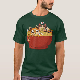 Camiseta Ramen Cat Gift for Men Funny Kids Women Kawaii Ani