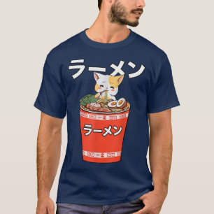 Camiseta Ramen Cat Kawaii Anime Comida Japonesa Adolescente
