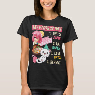 Camiseta Ramen Cat Kawaii Anime Comida Japonesa Girls Offic