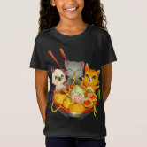 Blusa De Moletom Kawaii Neko Gatinho fofo Lamen - Gato Anime em