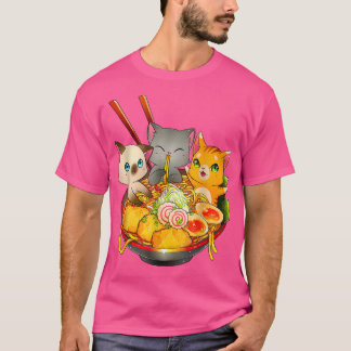 Camiseta Ramen Cat Kawaii Neko Anime Otaku Cats Japonês Não