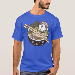 Camiseta Ramen Cat Kawaii Neko Japonês Noodles Anime