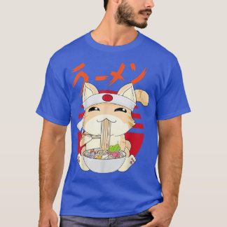 Camiseta Ramen Cat Kawaii Neko Ramen Anime Japonês