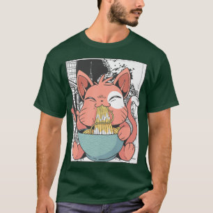 Camiseta Ramen Cat Lover Kawaii Anime1478