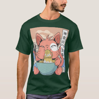 Camiseta Ramen Cat Lover Kawaii Anime1502