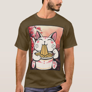 Camiseta Ramen Cat Lover Kawaii Anime 1483