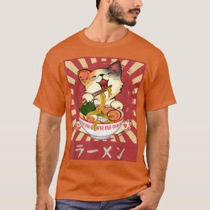 Camiseta Ramen Cat Neko Anime Kawaii Japonês Merch Gifts G