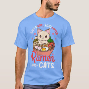 Camiseta Ramen Cat Neko Anime Kawaii Otaku