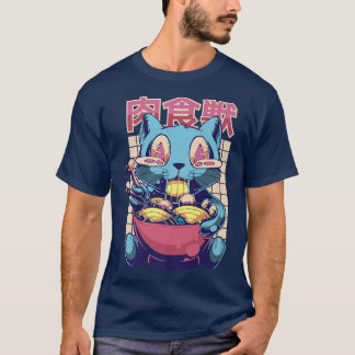 Camiseta Ramen Cat Noodle Soup - Anime japonês 1514