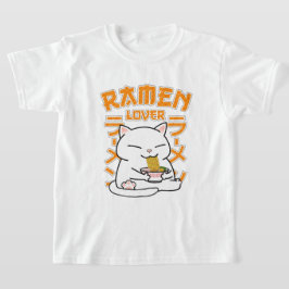 Camiseta Ramen Cat Ramen Lover Japonês