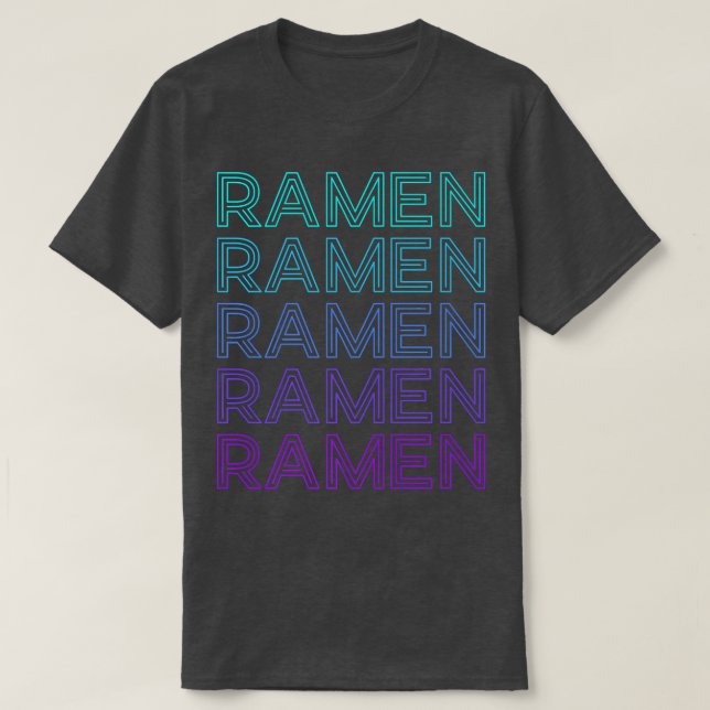 Camiseta Ramen Cat Retro 1518 (Frente do Design)