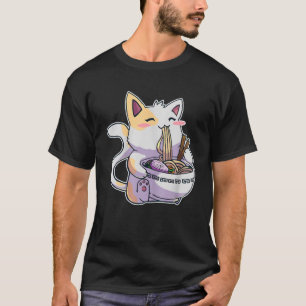Camiseta Ramen Cat T Kawaii Anime Tee