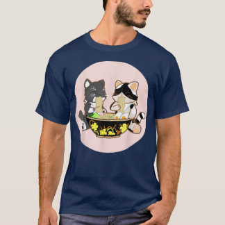 Camiseta Ramen Cats Anime Kawaii Japonês Gift Gatinho Kitte