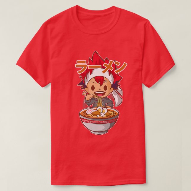 Camiseta Ramen Comida Wars Anime, Animes Animes Bonitos Kid (Frente do Design)