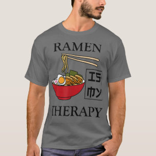Camiseta Ramen como Therapy Ironic Japan Comida Bowl
