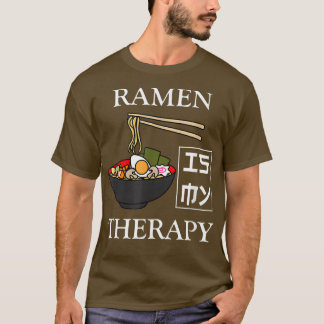 Camiseta Ramen como Therapy Japonês Noodle Bowl 