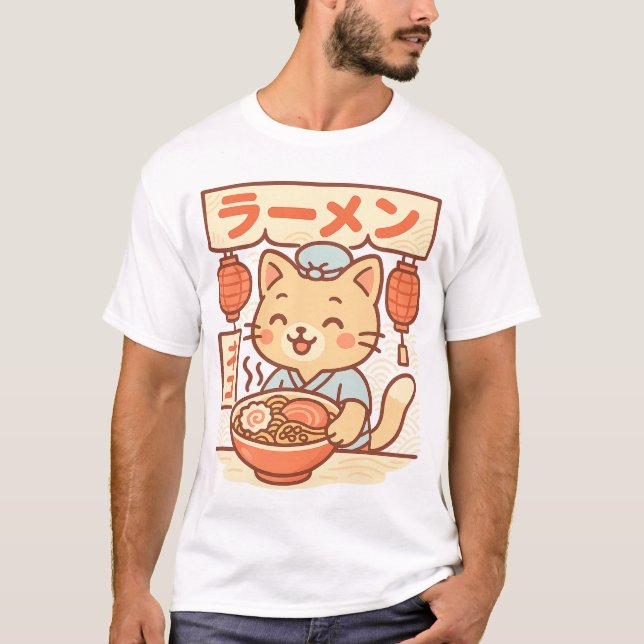 Camiseta Ramen Compre T-Shirt | Nood de Kawaii Japonês (Frente)