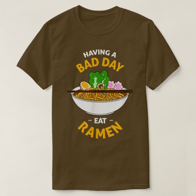 Camiseta Ramen cures Bad Day Delicious Pasta  (Frente do Design)