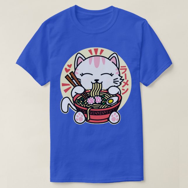 Camiseta Ramen de Comida Branca (Frente do Design)
