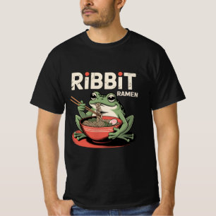 Camiseta Ramen De Comida De sapo Engraçado Ramen De Bbit