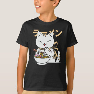 Camiseta Ramen De Gato De Gato Cinto   Presente para Cat & 