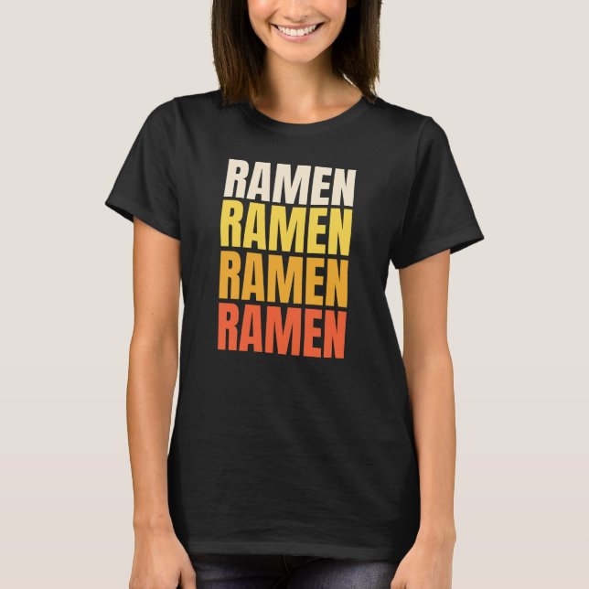 Camiseta Ramen design de texto (Frente)