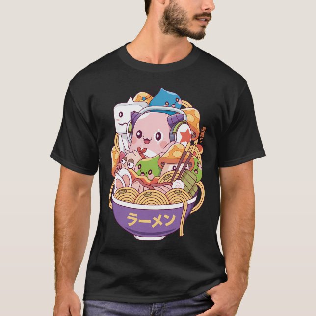 Camiseta Ramen dos Monstros do Mundo Maple (Frente)