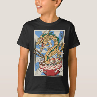 Camiseta Ramen Dragon Sopa de macarrão japonês