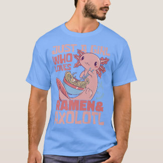 Camiseta Ramen E Axolotl Lover Funny 1312