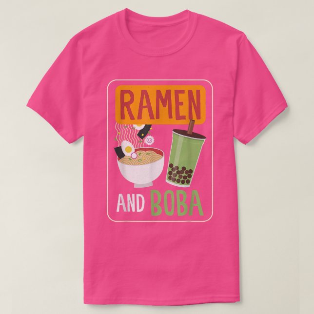 Camiseta Ramen E Boba Comida Bowl Ram (Frente do Design)