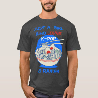 Camiseta Ramen E K-pop Engraçado Para Meninas Teen1326