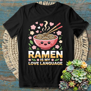 Camiseta Ramen é minha linguagem do amor - Vibrações acolhe