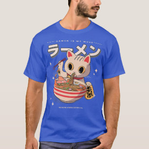 Camiseta Ramen É Minha Uso - Gato De Gato De Gato De Gato D