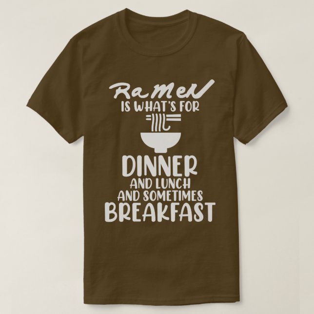 Camiseta Ramen É Para O Janto Anime Kawaii Ramen Noodles Lo (Frente do Design)