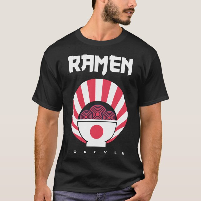 Camiseta Ramen Forever Comida Art Japonês (Frente)