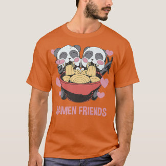 Camiseta Ramen Friends Panda - Besties de Anime Cute 1558