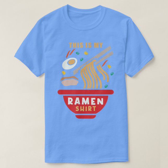 Camiseta Ramen Funny Dizendo Comida Japonesa Com Ventilador (Frente do Design)