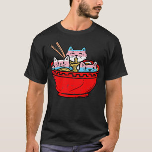 Camiseta Ramen Gatos Bandeira do Orgulho Transgênero Japon