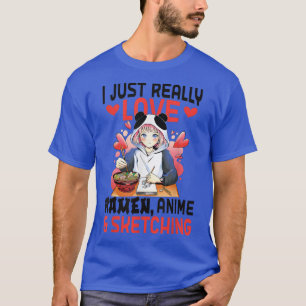 Camiseta Ramen Girl Sketching Anime