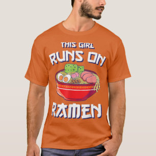 Camiseta Ramen Girls Comida Japonesa Esta Garota Executa Ra