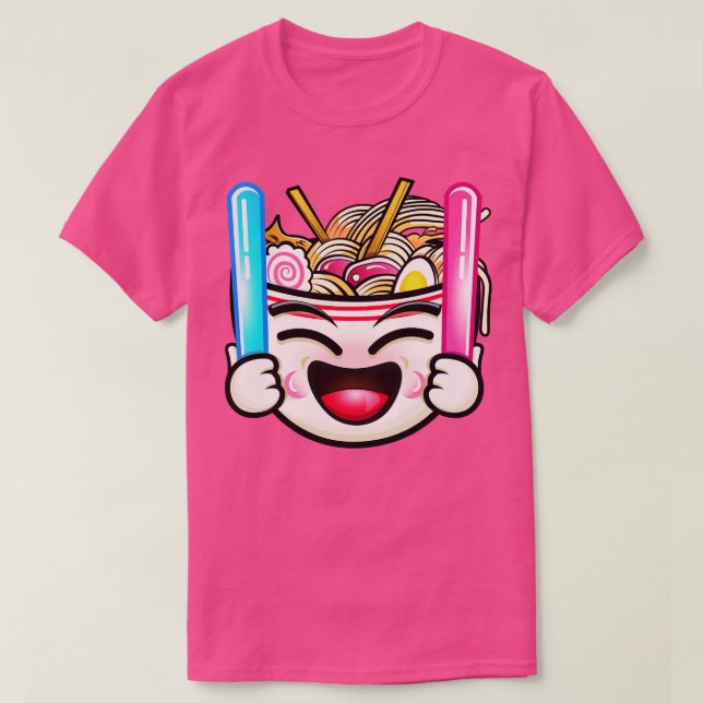 Camiseta Ramen Glow Sticks (Frente do Design)