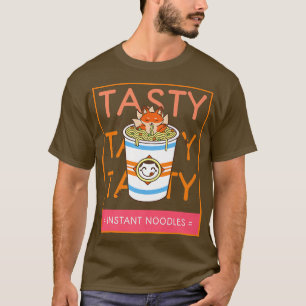 Camiseta Ramen Instantâneo Noodle Fo Kawaii