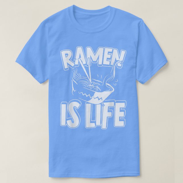 Camiseta Ramen is Life Anime Japonês Noodle Soup  (Frente do Design)