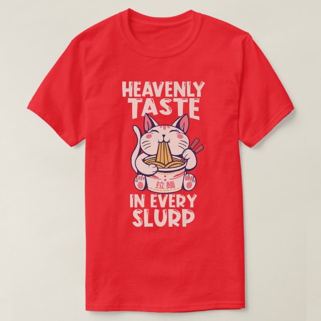 Camiseta Ramen Japan Anime Noodle Bowl Cat1623 (Frente do Design)