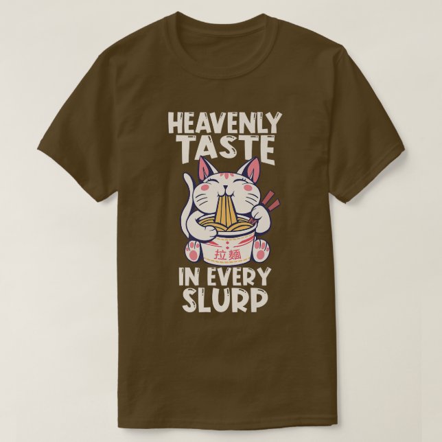 Camiseta Ramen Japan Anime Noodle Bowl Cat1626 (Frente do Design)